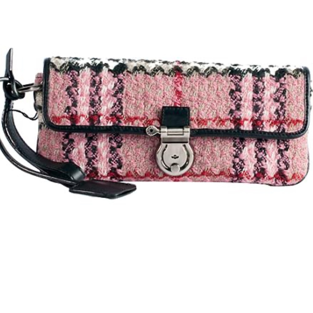 Burberry Wool Nova Check 'Mastaire' Small Clutch
